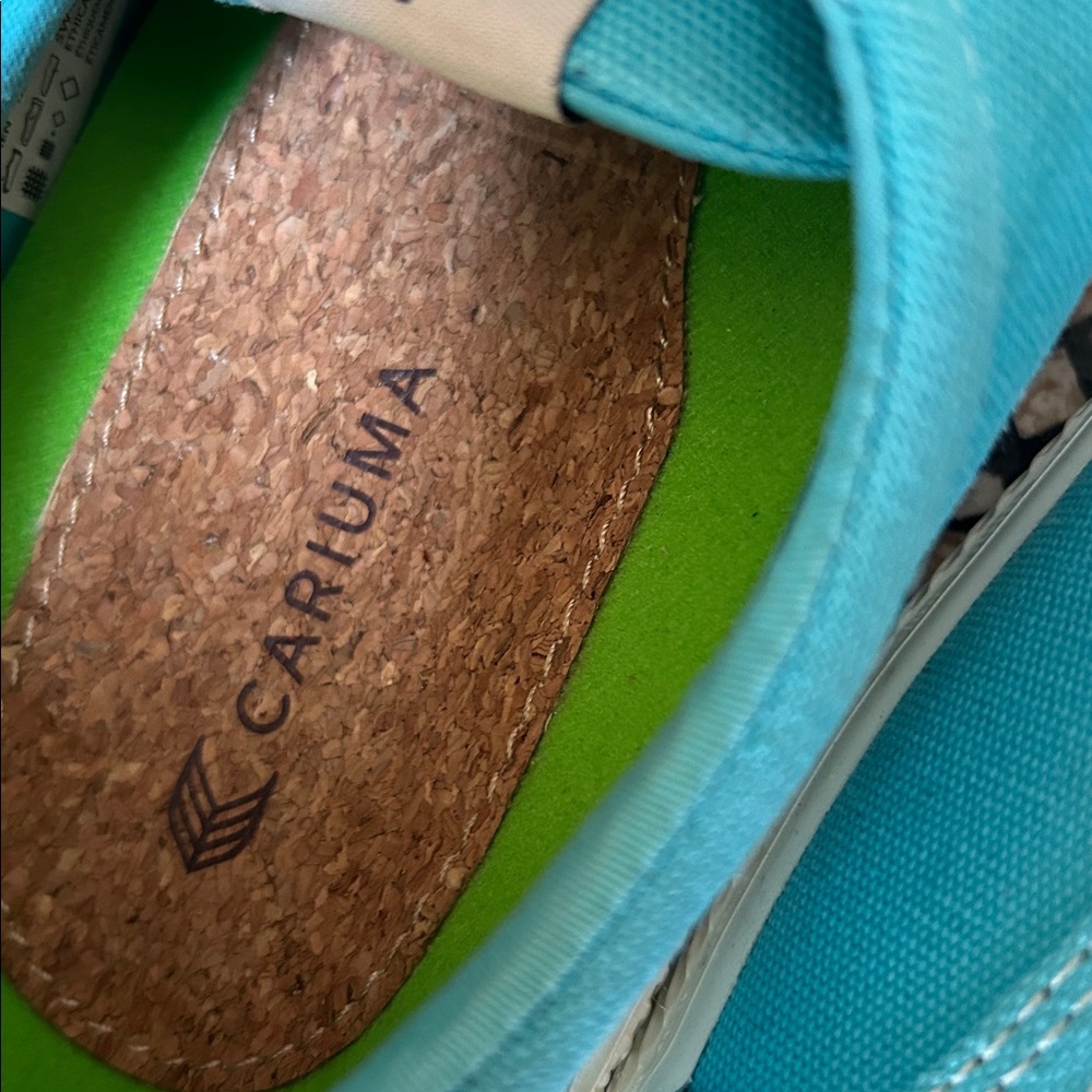 Cariuma x Pantene Capri Blue Oca Low Canvas Contrast Thread Vibrant Sneakers 11 - Picture 12 of 16